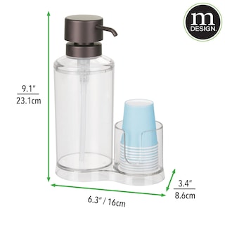 Foto 5 | Foto 5 | Dispensador De Enjuague Bucal Mdesign Recargable Con 8 Vasos De Papel De Plástico - Venta Internacional.