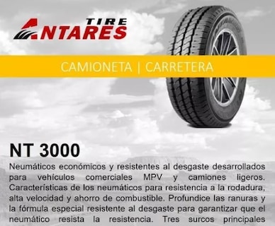 Foto 2 | Foto 2 | Paquete De 2 Llantas 195 70 R15 Antares Nt3000 104/102r Lt