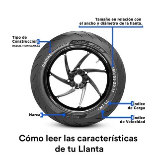 Foto 2 | Foto 2 | Llanta para Moto Pirelli Diablo Rosso III 140/70-17 Tubeless 66H