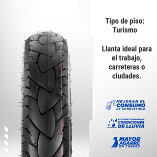 Foto 3 | Foto 3 | Llanta para Motocicleta Motometa 2.75-17 41p Uso Con Camara P6210