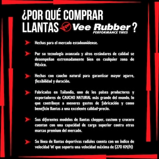 Foto 4 | Foto 4 | Llanta Vee Rubber Vrm-302r 130/70b18 63h Uso Sin Cámara