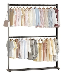 Foto 1 | Foto 1 | Practiksa Rack Perchero Doble Nivel Organizador Para Ropa 100 X 180 Cm Color Negro