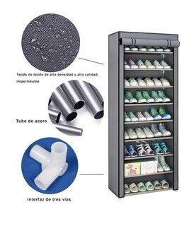 Foto 2 | Foto 2 | Organizador de Zapatos Belug color Gris 10 Niveles