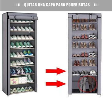 Foto 3 | Foto 3 | Organizador de Zapatos Belug color Gris 10 Niveles