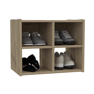 Foto 3 | Foto 3 | Zapatero Apilable Cordoba Cuatro Estantes color Duna Virtual Muebles