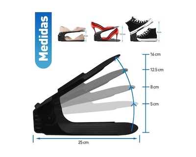 Foto 4 | Foto 4 | Zapatera Bluelander Negra 10 Piezas