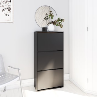 Foto 5 | Foto 5 | Zapatera Organizador Playcon 60 X 81 cm Tablero Liso Negro