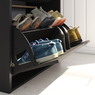 Foto 7 | Foto 7 | Zapatera Organizador Playcon 60 X 81 cm Tablero Liso Negro