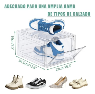 Foto 2 | Foto 2 | Cajas De Zapatos Apilables Organizador Transparente 10 Piezas