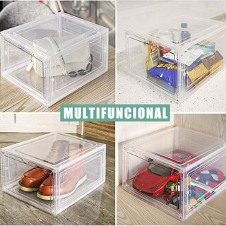 Foto 5 | Foto 5 | Cajas De Zapatos Apilables Organizador Transparente 10 Piezas
