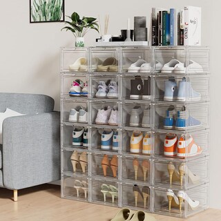 Foto 7 | Foto 7 | Cajas De Zapatos Apilables Organizador Transparente 10 Piezas