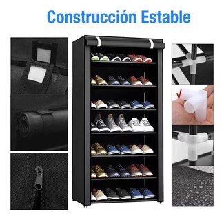 Foto 3 | Foto 3 | Zapatera De Closet Organizador Zapatos 7 Niveles Base Metal
