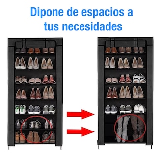 Foto 4 | Foto 4 | Zapatera De Closet Organizador Zapatos 7 Niveles Base Metal