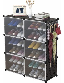 Foto 1 | Foto 1 | Zapatera Organizador Apilable 24 Pares Anti Polvo Con Puerta