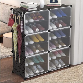 Foto 2 | Foto 2 | Zapatera Organizador Apilable 24 Pares Anti Polvo Con Puerta
