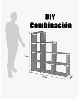Foto 2 | Foto 2 | Estante De Almacenamiento Xtellarmultifuncional Librero Zapatero Color Gris