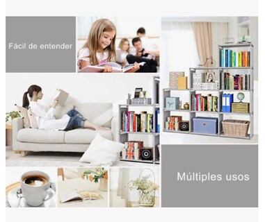 Foto 4 | Foto 4 | Estante De Almacenamiento Xtellarmultifuncional Librero Zapatero Color Gris