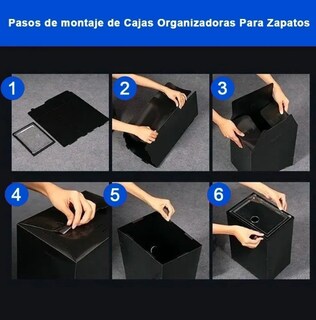 Foto 3 | Foto 3 | Zapatera de Cajas Apilables de Plástico Xtellar Blanco 12 Piezas