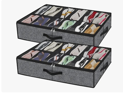 Foto 2 | Foto 2 | Zapatera Xtellar Plegable Bajo Cama Organizador 12 Pares Zapatos