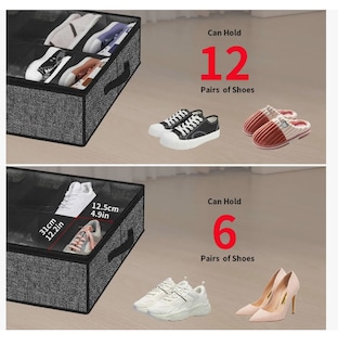 Foto 3 | Foto 3 | Zapatera Xtellar Plegable Bajo Cama Organizador 12 Pares Zapatos