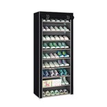 Zapatera Organizador Closet Repisa Armable Mueble Multiusos Negro