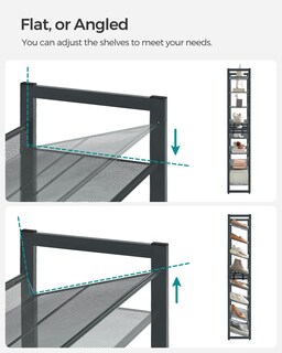 Foto 5 | Foto 5 | Organizador De Zapatos De Metal, 8 Niveles, De Shoe Rack Songmics, 32 A 40 Pares - Venta Internacional.