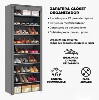 Foto 5 | Foto 5 | Mueble Zapatera Armario Organizador Repisa Armable Multiusos