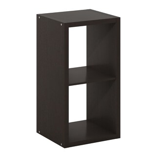 Foto 1 | Foto 1 | Organizador De Almacenamiento Furinno Cubicle Con Parte Trasera Abierta, 2 Cubos, Roble Oscuro - Venta Internacional.