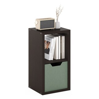 Foto 5 | Foto 5 | Organizador De Almacenamiento Furinno Cubicle Con Parte Trasera Abierta, 2 Cubos, Roble Oscuro - Venta Internacional.