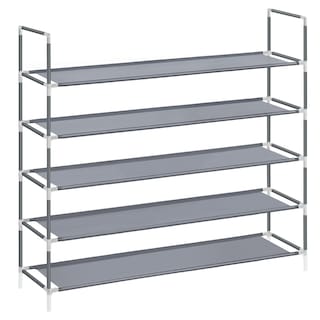 Foto 7 | Foto 7 | Zapatero Songmics, 5 Niveles, Estructura Metálica, Tela No Tejida, Gris - Venta Internacional.