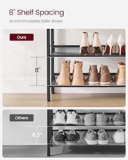 Foto 4 | Foto 4 | Organizador De 4 Niveles Para Zapatos Vasagle Con Estantes De Almacenamiento, 75 X 30 Unidades - Venta Internacional.