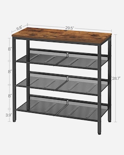 Foto 7 | Foto 7 | Organizador De 4 Niveles Para Zapatos Vasagle Con Estantes De Almacenamiento, 75 X 30 Unidades - Venta Internacional.