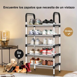 Foto 3 | Foto 3 | Zapatera Acero 5 Niveles Organizador Hogar Closet Aleissi 701358 Platedo