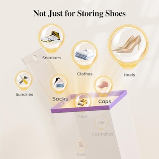 Foto 6 | Foto 6 | Cajas De Almacenamiento De Zapatos Kuject Xl De Plástico Transparente, Paquete De 12 - Venta Internacional.