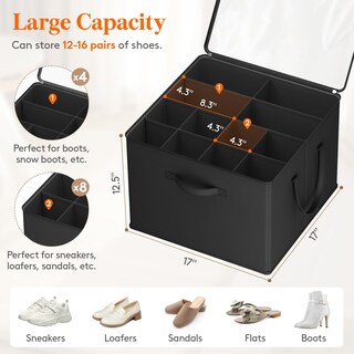 Foto 2 | Foto 2 | Organizador De Almacenamiento De Zapatos Lifewit Para 12 A 16 Pares, Paquete De 2, Negro - Venta Internacional.