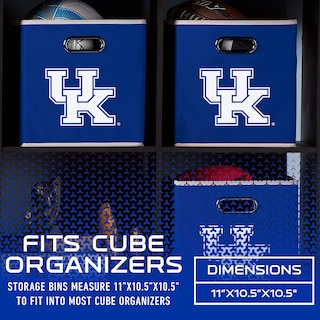 Foto 3 | Foto 3 | Cubo De Almacenamiento Franklin Sports Ncaa Kentucky Wildcats 27x27 Cm - Venta Internacional.