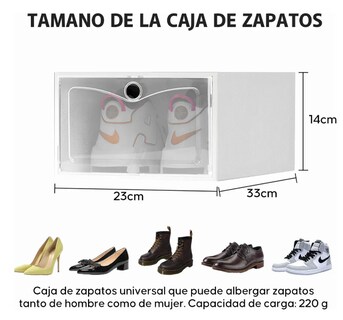 Foto 3 | Foto 3 | Zapatera de Cajas Apilables de Plástico Xtellar Blanco 12 Piezas