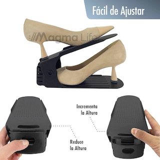 Foto 5 | Foto 5 | Magma Life Organizador De Zapatos Con Doble Ranura: Paquete De 10 Unidades Para Mantener Tus Zapatos Ordenados