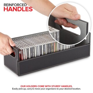 Foto 4 | Foto 4 | Caja De Almacenamiento De Cd Stock Your Home Organizer Para 40 Cd Color Negro - Venta Internacional.