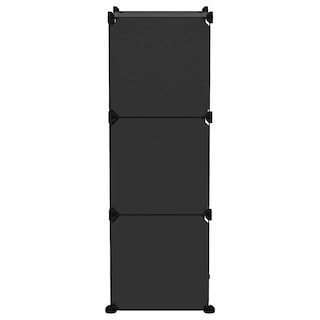 Foto 4 | Foto 4 | Organizador De Almacenamiento Vidaxl 6 Cubos Negro Impermeable Plástico Pp - Venta Internacional.