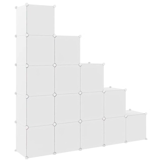 Foto 7 | Foto 7 | Armario De Almacenamiento En Forma De Cubo Vidaxl Para Niños Con 15 Cubos Color Blanco - Venta Internacional.