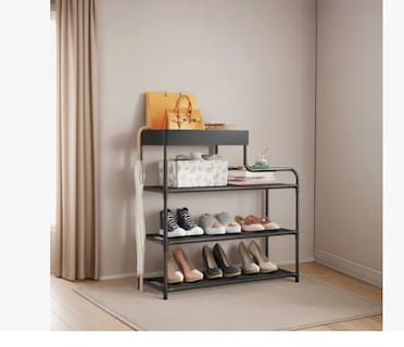 Foto 1 | Foto 1 | Organizador De Zapatos 4 Niveles Estante Fácil De Ensamblar