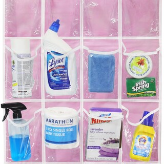 Foto 7 | Foto 7 | Organizador De Zapatos Sencillo Para Colocar Sobre La Puerta 24 Bolsillos Color Rosa - Venta Internacional.