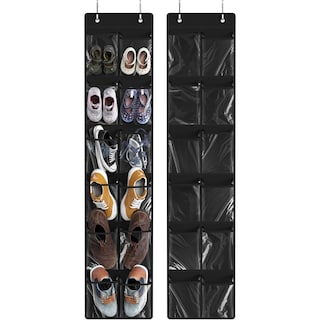Foto 1 | Foto 1 | Organizador De Zapatos Simple Houseware 24 Bolsillos Paquete De 2 Unidades Negro - Venta Internacional.