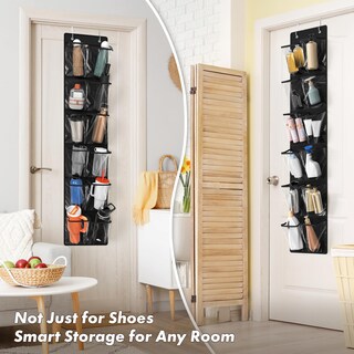 Foto 6 | Foto 6 | Organizador De Zapatos Simple Houseware 24 Bolsillos Paquete De 2 Unidades Negro - Venta Internacional.