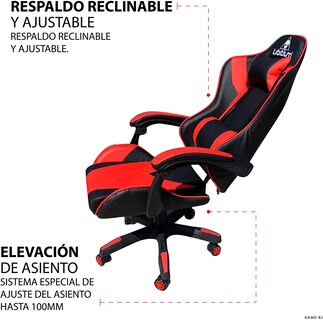 Foto 2 | Foto 2 | Silla Gamer Libitium Game-RJ color Rojo Ergonómica y Reclinable