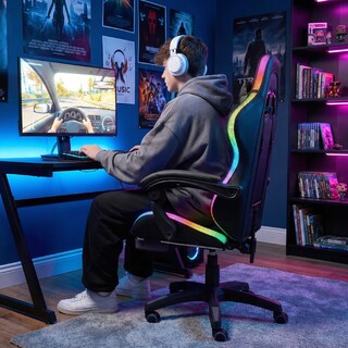 Foto 8 | Foto 8 | Silla Gamer TITANO con Luces LED RGB Ajustable