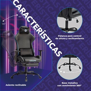 Foto 4 | Foto 4 | Silla Gaming Con Reposapies Panther