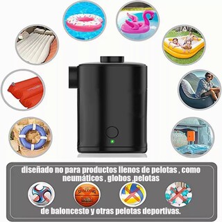 Foto 3 | Foto 3 | Inflador Eléctrico Para Colchón Inflable Y Piscina Eo Safe Imports Esi-11293 Negro