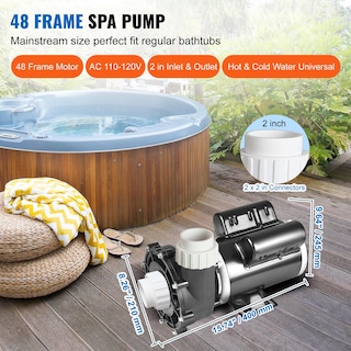 Foto 2 | Foto 2 | Bomba De Spa Vevor Para Bañera De Hidromasaje, 2 Velocidades, 1,5 Hp, 150 Gpm, Ac, 110 V - Venta Internacional.